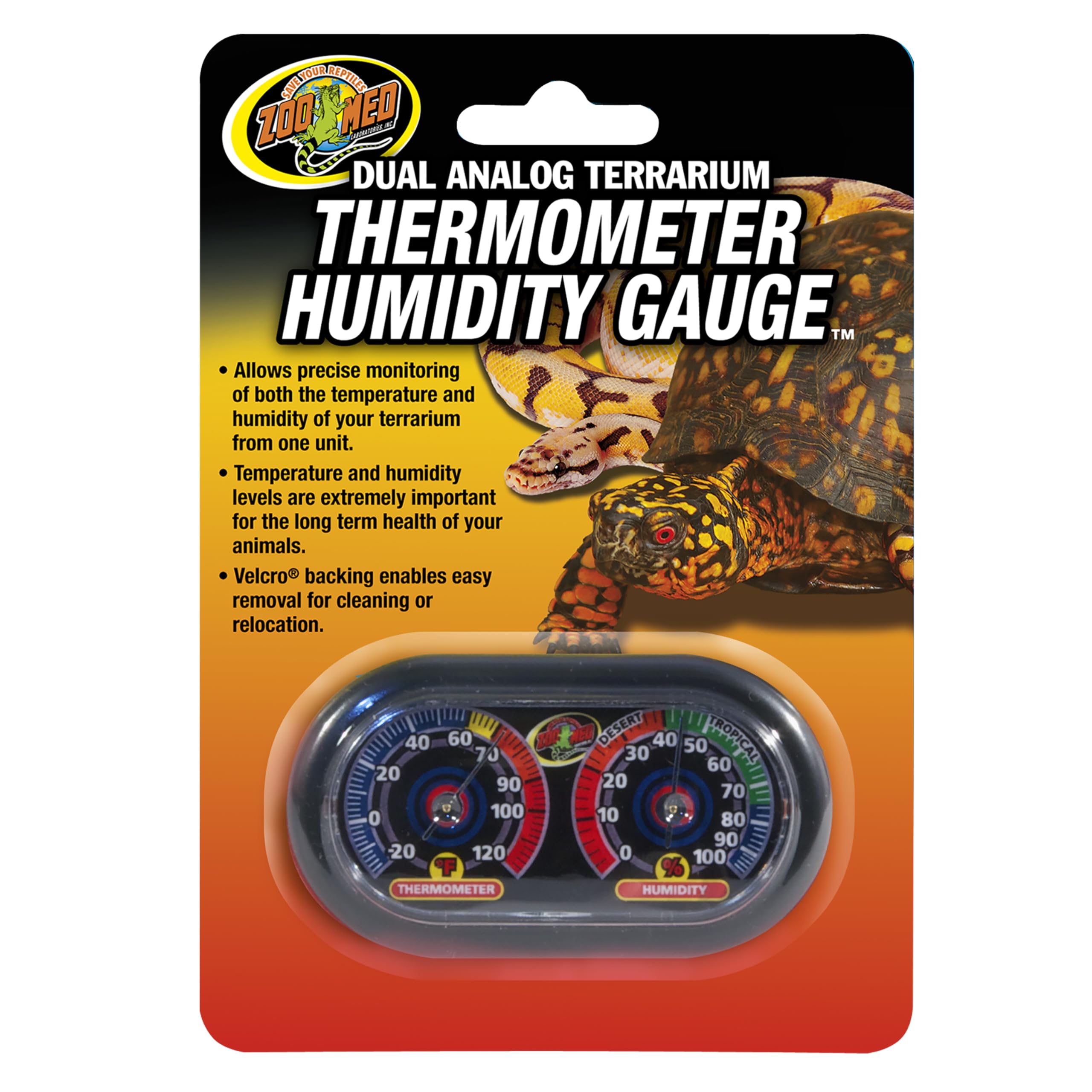 Amazon.com : Zoo Med Economy Analog Dual Thermometer and Humidity